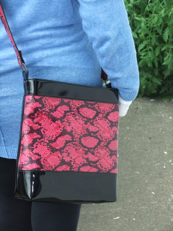 LONI Cross-Body Shoulder Bag Faux Snakeskin - Image 2