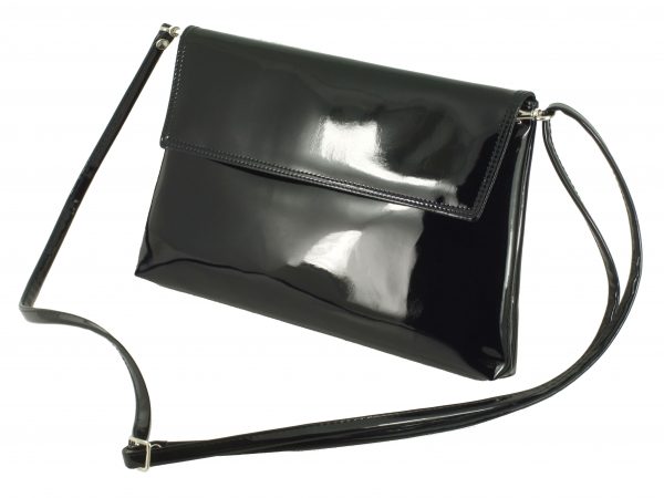 LONI Charming Patent Clutch Shoulder Bag