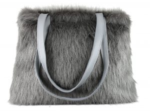 LONI Furry Winter Tote / Shoulder Bag Large Size