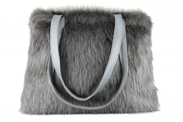 LONI Furry Winter Tote / Shoulder Bag Large Size