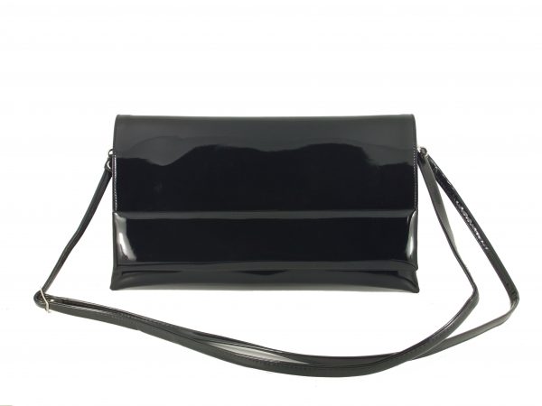 LONI Glam Patent Clutch Shoulder Cross-Body Bag