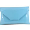 LONI Stylish Clutch/ Shoulder Bag in Patent Faux Leather Large Envelope - Image 39