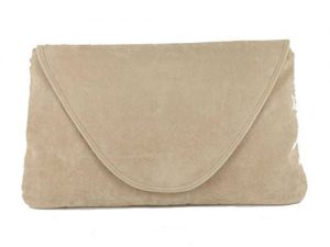 LONI Attractive Large Faux Suede Clutch Shoulder Bag