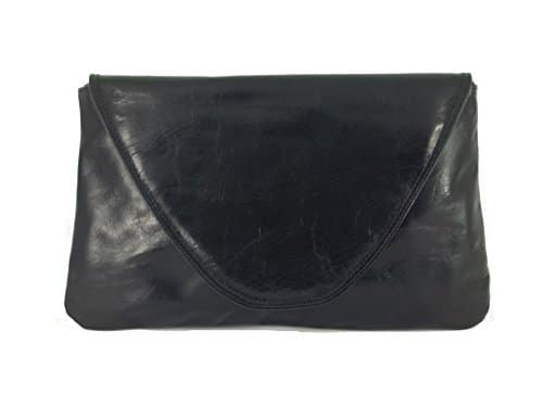 LONI Attractive Real Leather Clutch Shoulder Bag Large