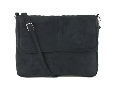 LONI Clutch / Shoulder Bag Cross-Body Handbag in Faux Suede