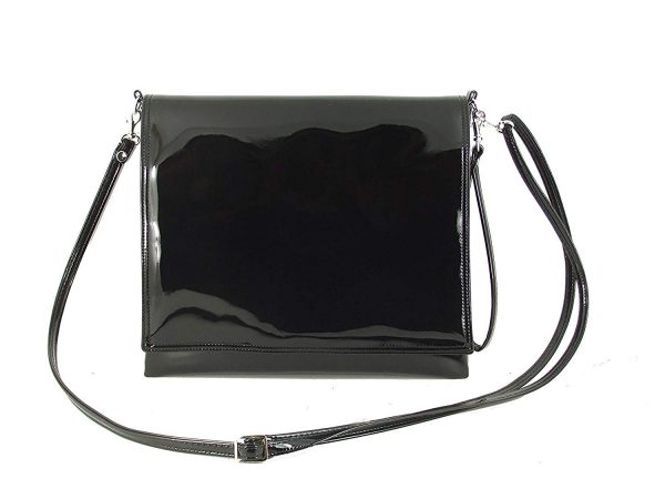 LONI Clutch Shoulder Crossbody Wristlet Bag in Patent