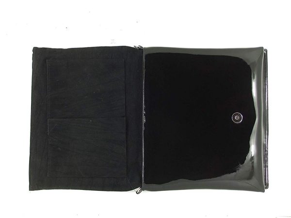 LONI Clutch Shoulder Crossbody Wristlet Bag in Patent