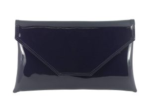 LONI Clutch/Shoulder Bag Faux Patent Handmade in The UK