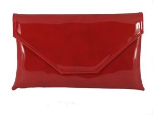 LONI Clutch/Shoulder Bag Faux Patent Handmade in The UK