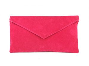 LONI Clutch/Shoulder Bag Faux Suede Handmade in The UK