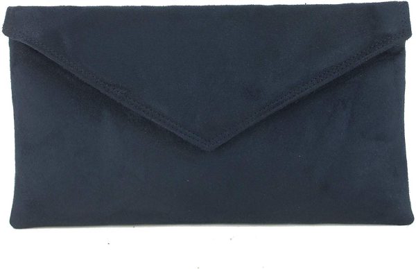 LONI Clutch/Shoulder Bag Faux Suede Handmade in The UK