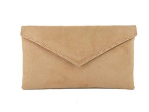 LONI Clutch/Shoulder Bag Faux Suede Handmade in The UK