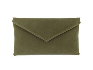 LONI Clutch/Shoulder Bag Faux Suede Handmade in The UK