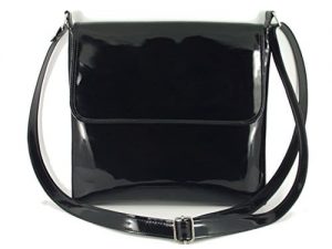 LONI Cool Patent Cross-Body Shoulder Bag