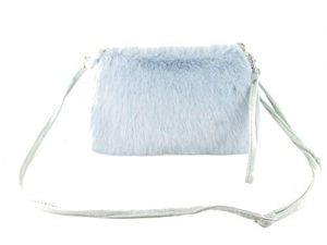 LONI Dainty Faux Fur Clutch Shoulder Crossbody Bag