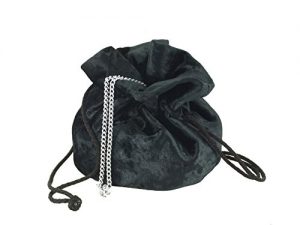 LONI Fantasy Suede Velvet Drawstring Clutch Shoulder Bag