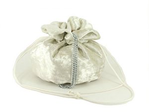 LONI Fantasy Suede Velvet Drawstring Clutch Shoulder Bag