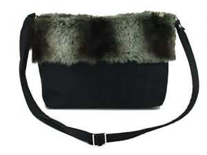 LONI Faux Fur/ Suede Shoulder Crossbody Bag