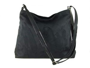 LONI Feral Shoulder Cross-body Hobo Bag in Faux Suede