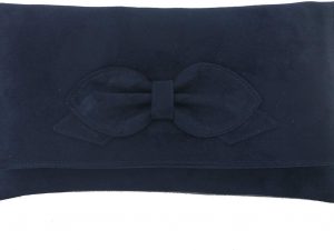 LONI Gorgeous Faux Suede Clutch Shoulder Bow Bag