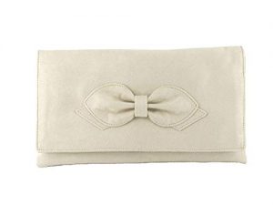 LONI Gorgeous Faux Suede Clutch Shoulder Bow Bag