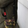 LONI Mens Crossbody Bag Camouflage/Tartan/Leather Look - Image 3