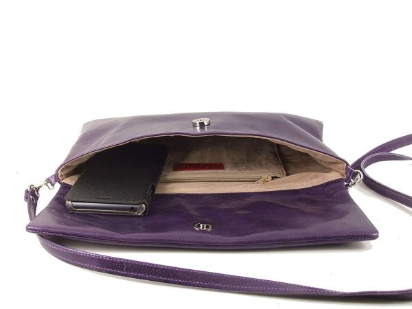 LONI Ravel Handmade Real Leather Clutch Shoulder Bag