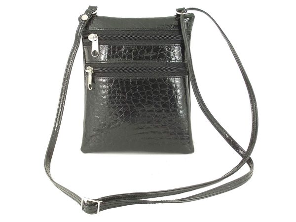 LONI Shoulder Cross-Body Bag Animal Print Snakeskin Small Flat