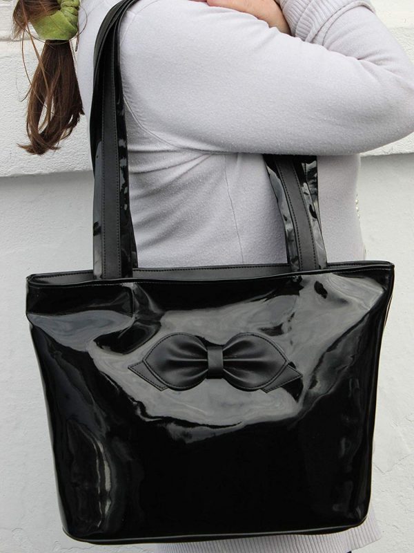 LONI Tote Shoulder Bag Bow Patent