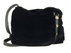 LONI Womens Faux Fur Crossbody Shoulder Bag Handbag