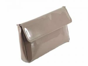 LONI Wonder Clutch / Shoulder / Crossbody Bag in Faux Patent