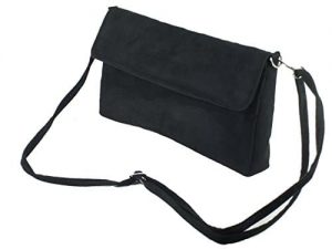 LONI Wonder Clutch / Shoulder / Crossbody Bag in Faux Suede