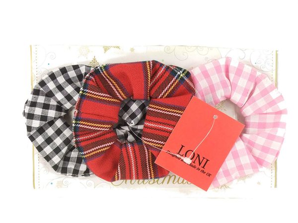 3 Pack Hair Scrunchies - Scrunchy Elastic Hair Bands