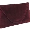 LONI Attractive Large Faux Suede Clutch Shoulder Bag - Image 8