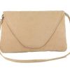 LONI Attractive Large Faux Suede Clutch Shoulder Bag - Image 9