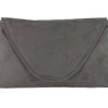 LONI Attractive Large Faux Suede Clutch Shoulder Bag - Image 10