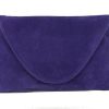 LONI Attractive Large Faux Suede Clutch Shoulder Bag - Image 21