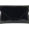 LONI Stylish Clutch/ Shoulder Bag in Patent Faux Leather Large Envelope - Image 38