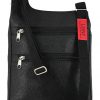 LONI Mens Crossbody Bag Camouflage/Tartan/Leather Look - Image 4