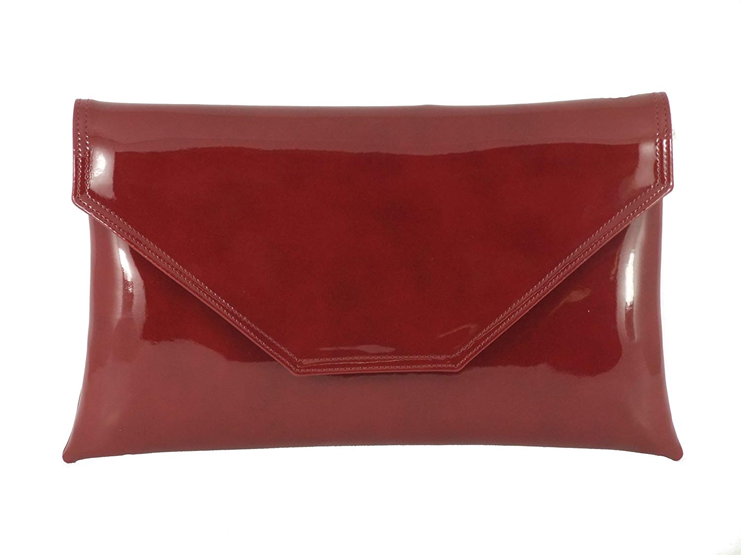 Very Large 1980s FENDI S.A.S. Diamond Embossed Burgundy Leather Purse