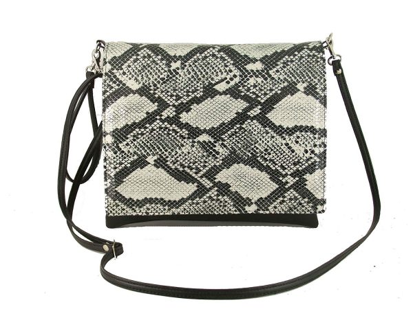 LONI Clutch Shoulder Crossbody Wristlet Bag Faux Snakeskin - Image 7