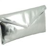 LONI Neat Envelope Metallic Clutch Shoulder Bag - Image 6