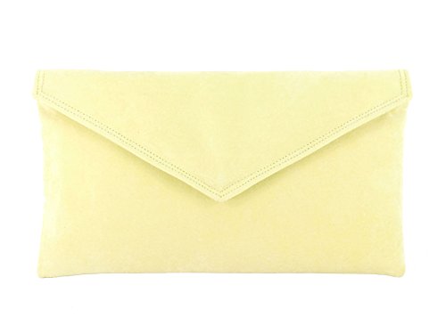 pale yellow clutch bag