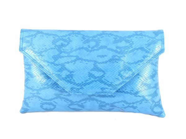 LONI Stylish Clutch/Shoulder Bag Faux Snakeskin Large - Image 11
