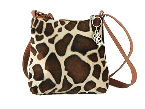 LONI Trendy Animal Print Faux Fur Shoulder / Cross-Body Bag Manchester ...